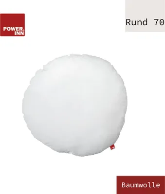 Produktbild von POWER INN® Innenkissen Baumwolle | Rund 70 cm