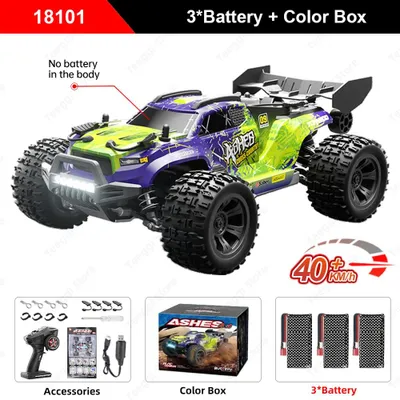 Immagine prodotto di Auto radiocomandata - Modello 18101 3B BX - Scala 1:16 - Trazione integrale 4WD - Luci a LED - Velocità massima 40 km/h - Portata del segnale 80 metri - Autonomia di 40 minuti.