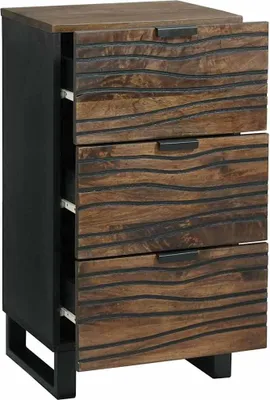 Image de vidaXL Buffet brun 40 x 33 x 75 cm bois de manguier massif