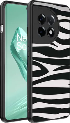 Produktbild von Geeignet für OnePlus 12R Telefon Fall mit Zebradruck - TPU zurück Abdeckung Fall Zebra-Design - Schwarz Weiß - Smartphonica
