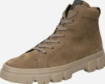 Produktbild von Paul Green Super Soft Schnürboot - Olive Veloursleder Größe: 37.5 Normal
