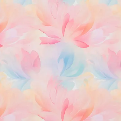 Produktbild von Geschenkpapier Blumen 70cm x 2m Rolle Aquarell Pastell Farben Bunt