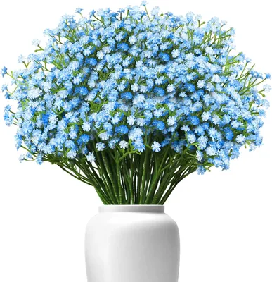Productafbeelding van Kunstbloemen Gipskruid - Set van 6 - Zijden Gipskruid - Nepbloemen - Bruiloft - Wit