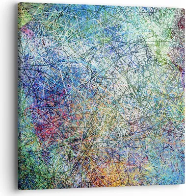 Produktbild von Bild auf Leinwand - Leinwandbild - Abstraktion modern - 40x40cm - Wand Bild - Wanddeko - Wandbilder - Leinwanddruck - Bilder - Kunstdruck - Wanddekoration - Leinwand bilder - Wandkunst - AC40x40-3668