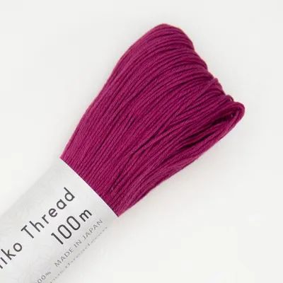 Immagine prodotto di Filato Sashiko Olympus, cotone, matassa, circa 100 m, colore 125, fucsia scuro, prodotto in Giappone