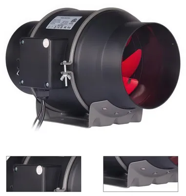 Produktbild von 4-Zoll-Rohrventilator 38W Hochleistungs-Abluftventilator mit 360 m³/h Luftstrom für Küche Bad Büro
