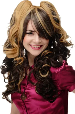 Produktbild von WIG ME UP Perücke Cosplay Lang Zöpfe Braun Blond GFW2173-6+22-144