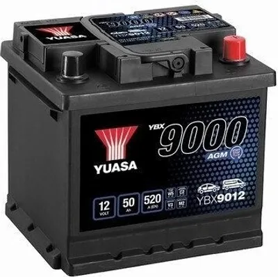 Produktbild von Autobatterie YUASA 12 V 50 Ah 520 A/EN YBX9012 L 207mm B 175mm H 190mm NEU