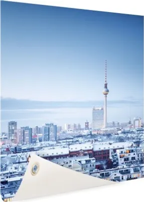 Produktbild von Gartenposter - 80x120 cm - Berliner Winterstadtbild  - Modernes Wandbilder - Europäische Städte