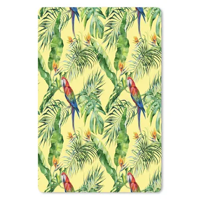 Produktbild von MuchoWow® Mauspad Mousepad Vintage - Vogel - Papagei 40x60 cm - Mousepads - Maus Mat - Pad - Mausunterlage - Schreibtisch Accesoire