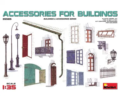 Productafbeelding van MiniArt 1:35 - Plastic modelbouw accessoires voor gebouwen