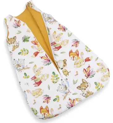 Zdjęcie produktu dla Śpiworek – 50 x 75 cm – biały, żółty