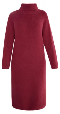 Produktbild von AODA damen kleid - dunkelkirschrot, M/L