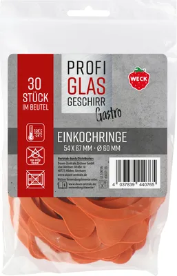 Immagine prodotto di 30er Beutel Gummiringe Weck 54 x 67 mm ¯ 60mm 76133