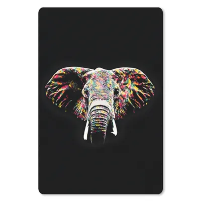 Produktbild von MuchoWow® Mauspad Mousepad Elefant - Farbe - Farben 40x60 cm - Mousepads - Maus Mat - Pad - Mausunterlage - Schreibtisch Accesoire