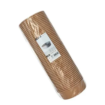 Produktbild von Salatschalen, Pappe rund 500 ml Ø 15 cm · 4,6 cm braun
