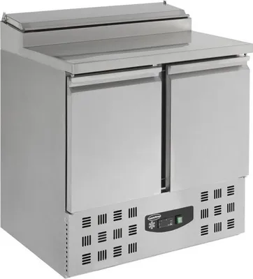 Zdjęcie produktu dla Saladette Combisteel z 2 drzwiami - 5x 1/6 GN, stal nierdzewna, 903 x 700 x 1006 mm, +2 / +8°C