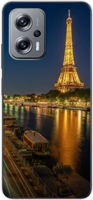 Produktbild von König Design Hülle kompatibel mit Xiaomi Redmi K50i Kunststoff Soft Handyhülle - Handy Case Eifelturm