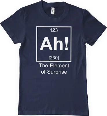 Produktbild von Ah! The Element Of Surprise T-Shirt - XX-Large - Navy