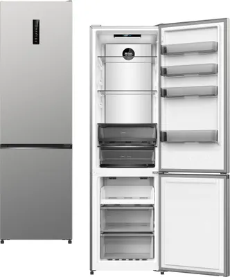 Produktbild von Wolkenstein NoFrost Kühl-Gefrierkombination Kühlschrank WKG405ANFIX Inox 405L