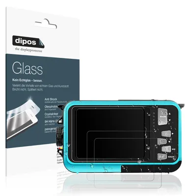 Produktbild von 2x Schutzfolie für YISENCE UP008BU04 matt - Anti-Shock 9H Folie dipos Glass Kunststoffglas