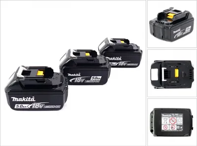 Image de Makita BL 1850 B Batterie Li-Ion 18 V - 5 Ah, 3 pcs.