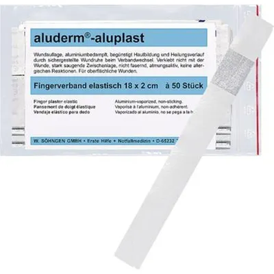 Produktbild von Wundpflaster Fingerverband aluderm-aluplast elastisch 18x2cm VE=50 Stück