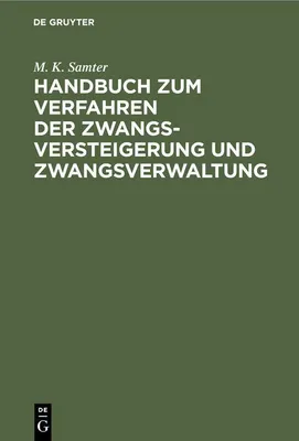 Produktbild von Handbuch zum Verfahren der Zwangsversteigerung und Zwangsverwaltung