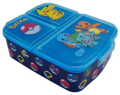 Pokémon Sandwichmaker Lunchbox 3 Fächer Pikachu 6,7x16,5x19,5 cm