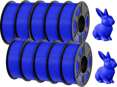 Zdjęcie produktu dla filament do drukarek 3D, materiał przyjazny dla środowiska, wysoki wskaźnik sukcesu drukarki, PETG niebieski