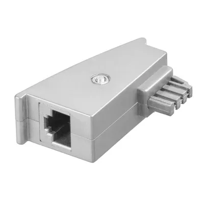 Produktbild von TAE Telefon-Adapter-Stecker TAE-F-Stecker (PIN 1/2) > RJ45-Buchse (8P2C) (PIN 4/5)
