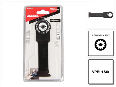 Obrázok produktu pre Makita Eintauchsägeblatt, 32 mm Starlock Max - 20 TPI - BiM - MAM001 - Holz / Metall