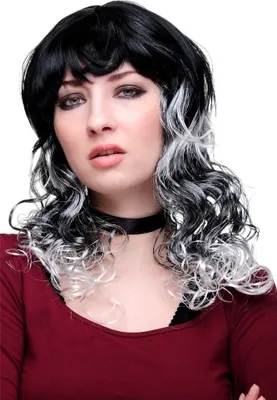 Produktbild von WIG ME UP Perücke Schwarz Grau Hexe Gothic Lolita DT219-P103-68