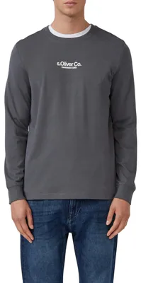 Produktbild von s.Oliver 2169157.95D1.3XL, Erwachsener, Männlich, Grau, 3XL, Leger, Langärmlig