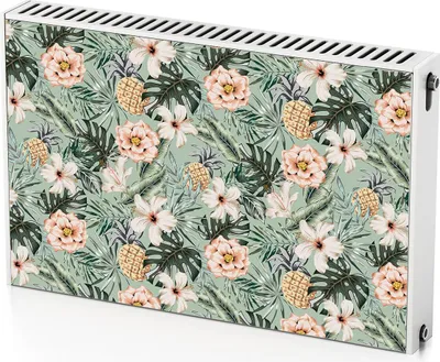 Produktbild von Ananas – Magnetische Heizkörperabdeckung – 90x60 cm – Magnet Heizkörperabdeckung – 3D Würfel – Heizkörperverkleidung – Magnetische Wandverkleidung – Wetterfest