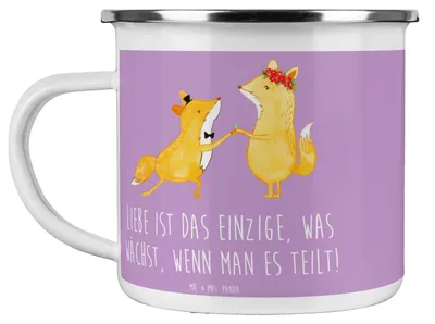 Produktbild von Mr. & Mrs. Panda Pott Eheversprechen Liebe Teilen - Lavendeltraum - Geschenk, Partnerschaft, Inspiration, Handwerkskunst, Geschenke, Heiraten, Teetasse, Heirat