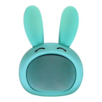 Productafbeelding van 3W Bluetooth-luidspreker, 3 uur batterijduur, konijnenontwerp, merk: Moxie - blauw