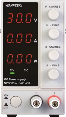 Zdjęcie produktu dla zasilacz laboratoryjny 300W z regulacją LED Zasilacz impulsowy z 3-cyfrowym wyświetlaczem LED 0-60V 5A Zasilacz laboratoryjny