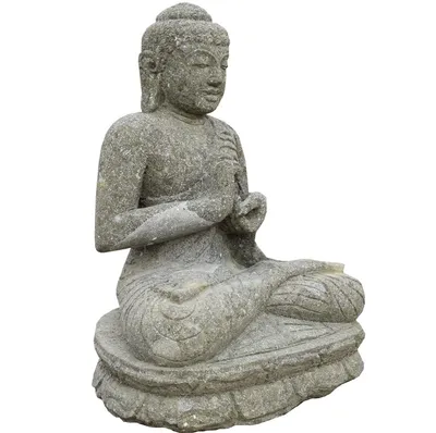 Produktbild von Stonox Buddha Figur Murwara Naturstein frostbeständig 38x24x50 cm