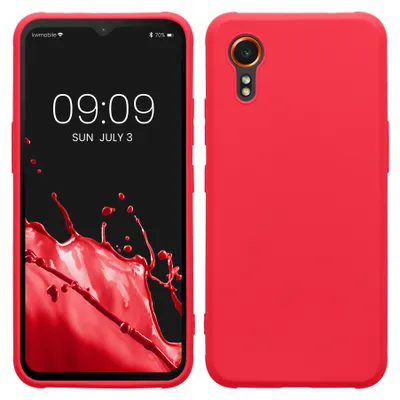 Produktbild von kwmobile Handyhülle für Samsung Galaxy Xcover7 Hülle - TPU Case - Kabelloses Laden - Schutzhülle Cover in Neon Pink