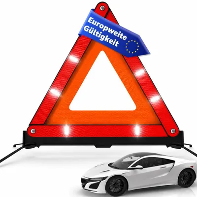 Image de Triangle de signalisation ECE R27, pliable, 1 pièce, pour voitures
