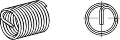 Image de Insert fileté R 88331 FormeA-Fin M10x1x10 A 2 25 pcs AMECOIL 25 pcs