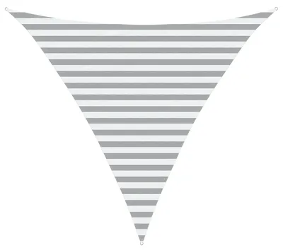 Image de vidaXL Tente d'ombrage gris clair et blanc 3 x 3 x 3 m
