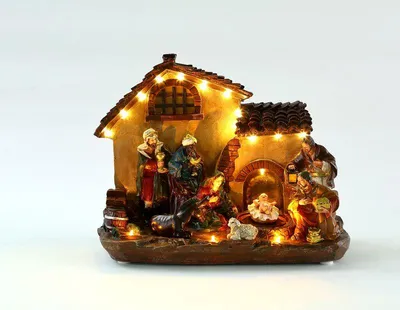 Produktbild von LED-Weihnachtsdekoration MagicHome, Bethlehem, 16 LEDs, warmweiß, 29 x 14 x 24 cm