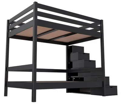 Immagine prodotto di Letto a castello Sylvia 140x200 - Nero