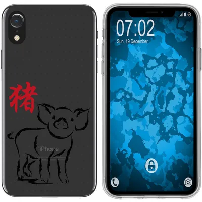 Produktbild von PhoneNatic Case kompatibel mit Apple iPhone Xr Silikon-Hülle Tierkreis Chinesisch M12