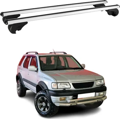 Produktbild von Dachträger Grundtäger für Opel Frontera B 1998-2004 75kg Aluminium Silber 2 tlg