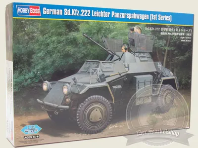 Immagine prodotto di Hobby Boss Sd.Kfz.222 Leichter Panzerspahwag tedesco 1:35, 83815