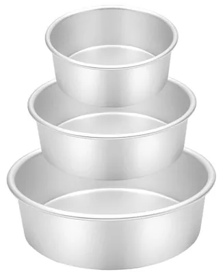 Produktbild von Backform Rund 3er Set Ø 12,7/17,8/23 cm Eloxiertes Aluminium Silber