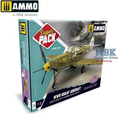 Immagine prodotto di Munizioni per MIG AMIG7815 SUPER PACK Aerei USAAF della Seconda Guerra Mondiale
